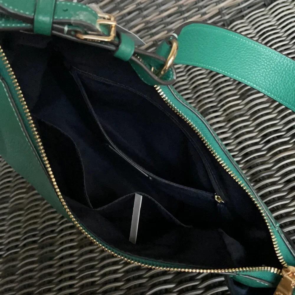 COACH Rori Shoulder Bag COLOR: Gold/Bright Jade - Picture 9 of 16